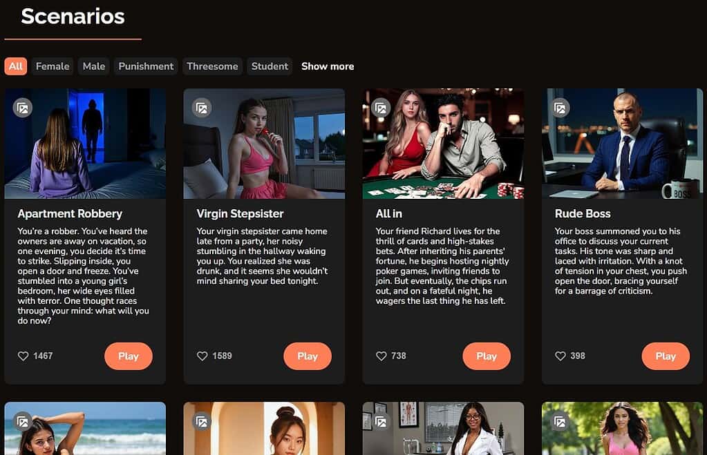 EroPlay Scenarios